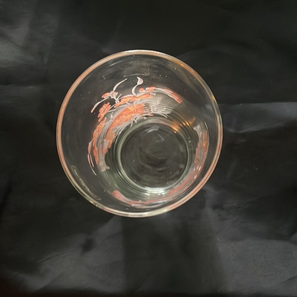 Vase- 1987 Glass Pink Flowers Pasabahce Vase Made In Turkey - Picture 8 of 10